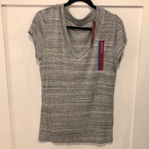 NWT Merona Women's S/S Heather Gray T-Shirt Size L